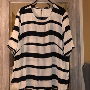 Black & White Striped Blouse